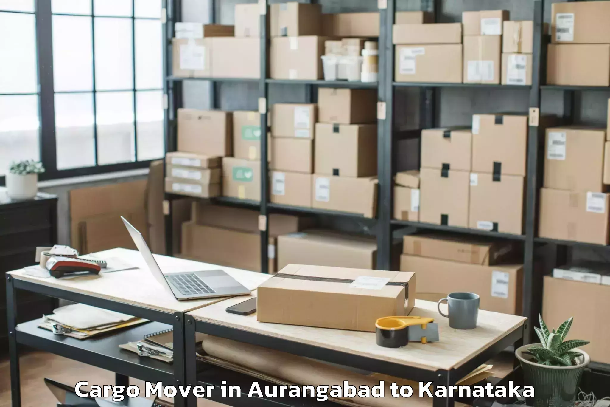 Quality Aurangabad to Hagaribommanahalli Cargo Mover